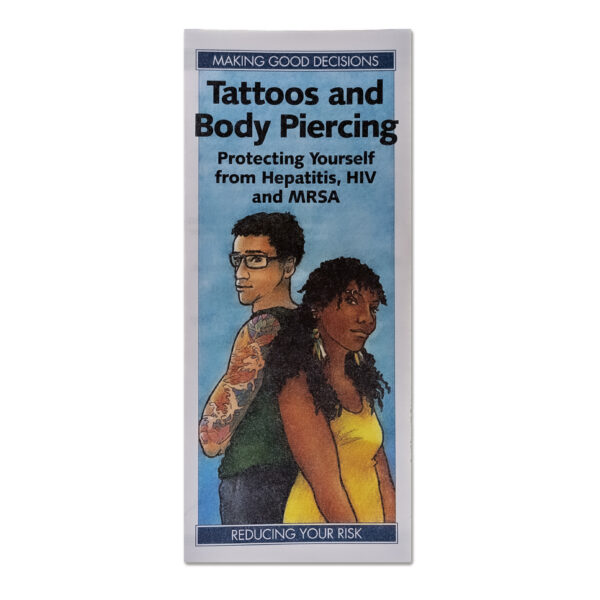 Patient Education: Tattoos & Piercings: Protecting Yourself from Hepatitis and HIV (English), 25/bundle