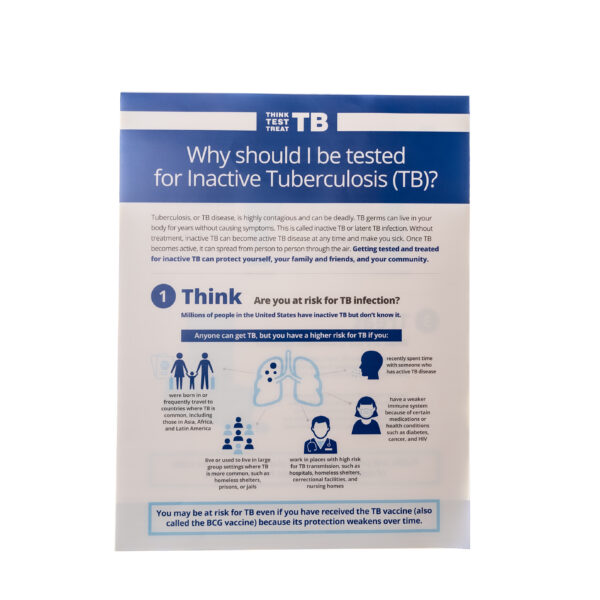 Patient Education: CDC Why Should I Be Tested for Inactive TB? Factsheet (English)