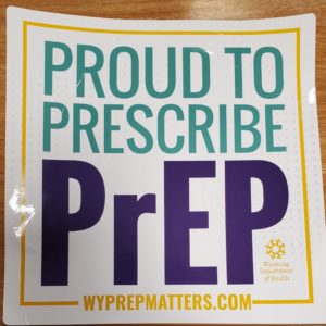 Proud to Prescribe PrEP window cling, 7x7" (shipped from WYAETC)