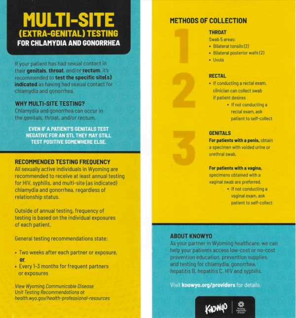 Multi-Site Testing Rack Card