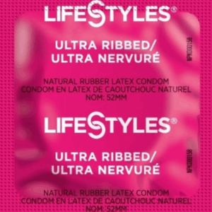 Condoms: LifeStyles Ultra Ribbed, 100/bag, MAX 2 BAGS/MONTH