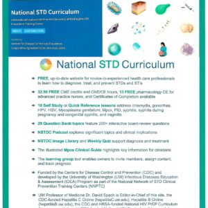 National STD Curriculum Sheet