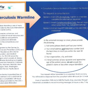 Tuberculosis Warmline Sheet
