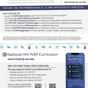 National HIV PrEP Curriculum Card, 4x6